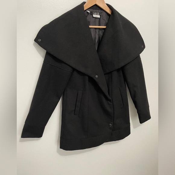 LabCo Black Pea Coat - Picture 1 of 6